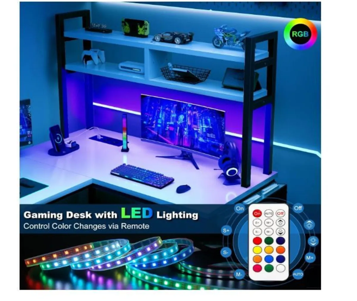 Desk L Shape Gaming Table - Image 3