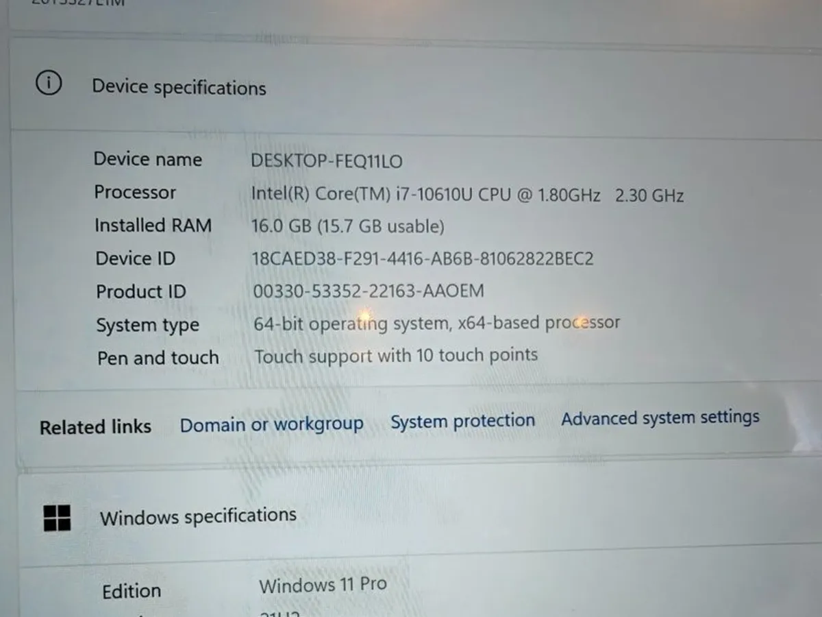 Lenovo Thinkpad X13 | i7 | 16GB | 512GB | 13.3" - Image 4