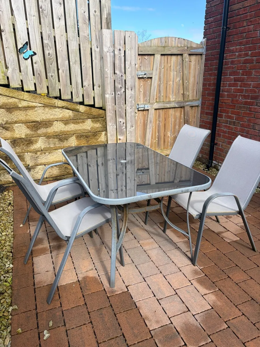 Garden Table and Chairs - Image 1