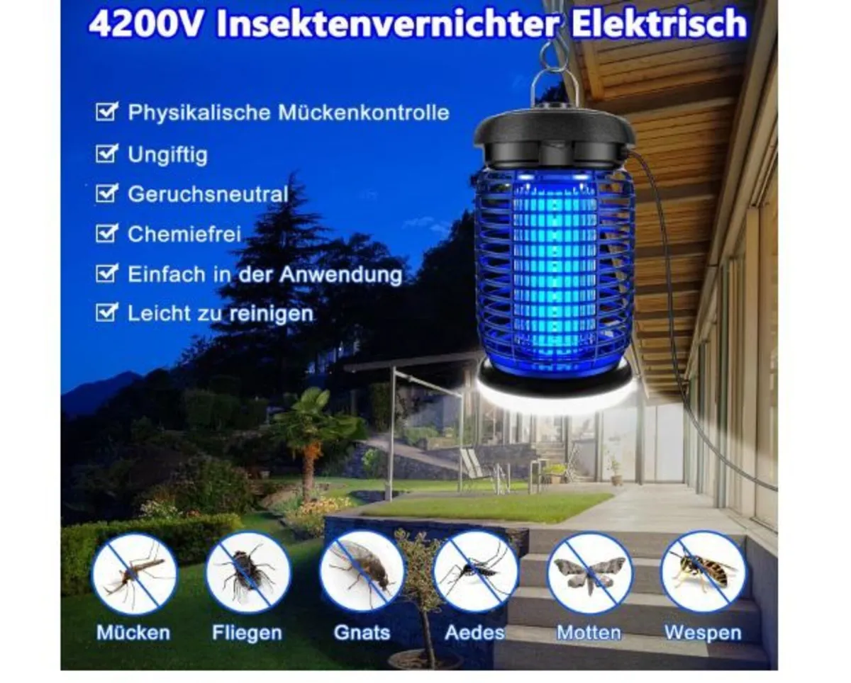 Electric Insect Killer, Mosquito Trap, 15 W, 4200 - Image 2