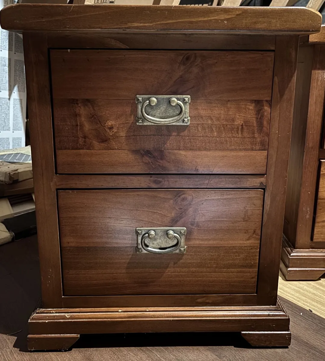 Pair of Wooden Bedside Lockers / Cabinets - Image 2
