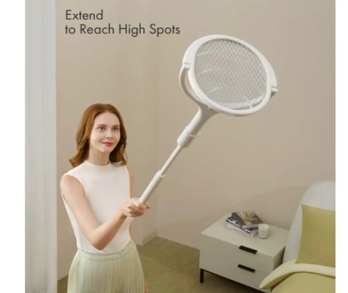 Man Rotating Head Rechargeable Electric Fly - Image 4