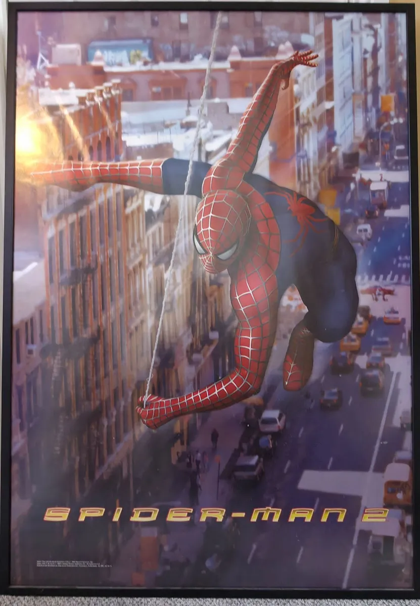 Framed Spiderman 2 movie poster - Image 1