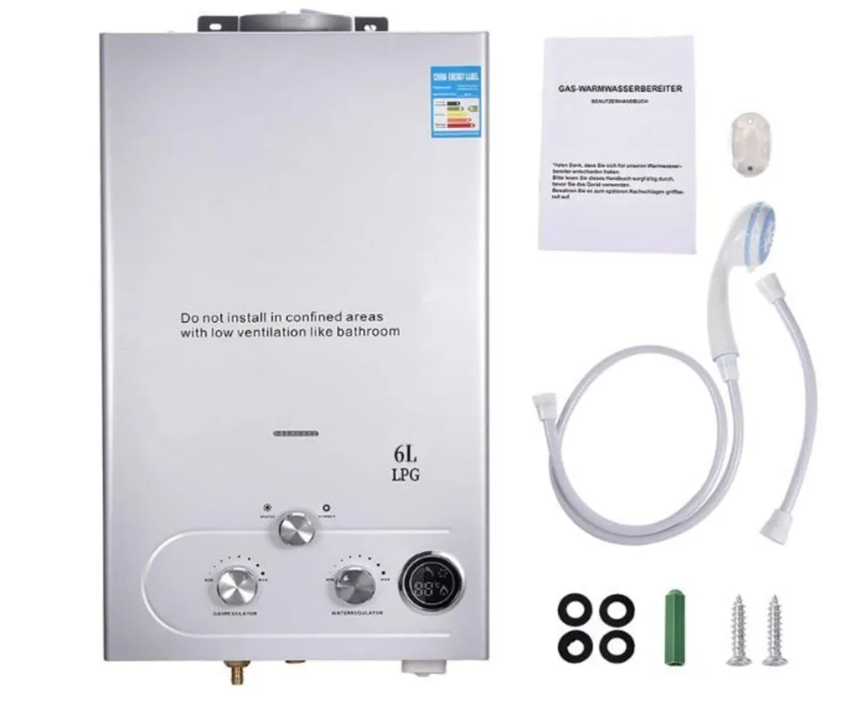 6-LPG Gas Instantaneous Water Heater, 32 kW - Image 1