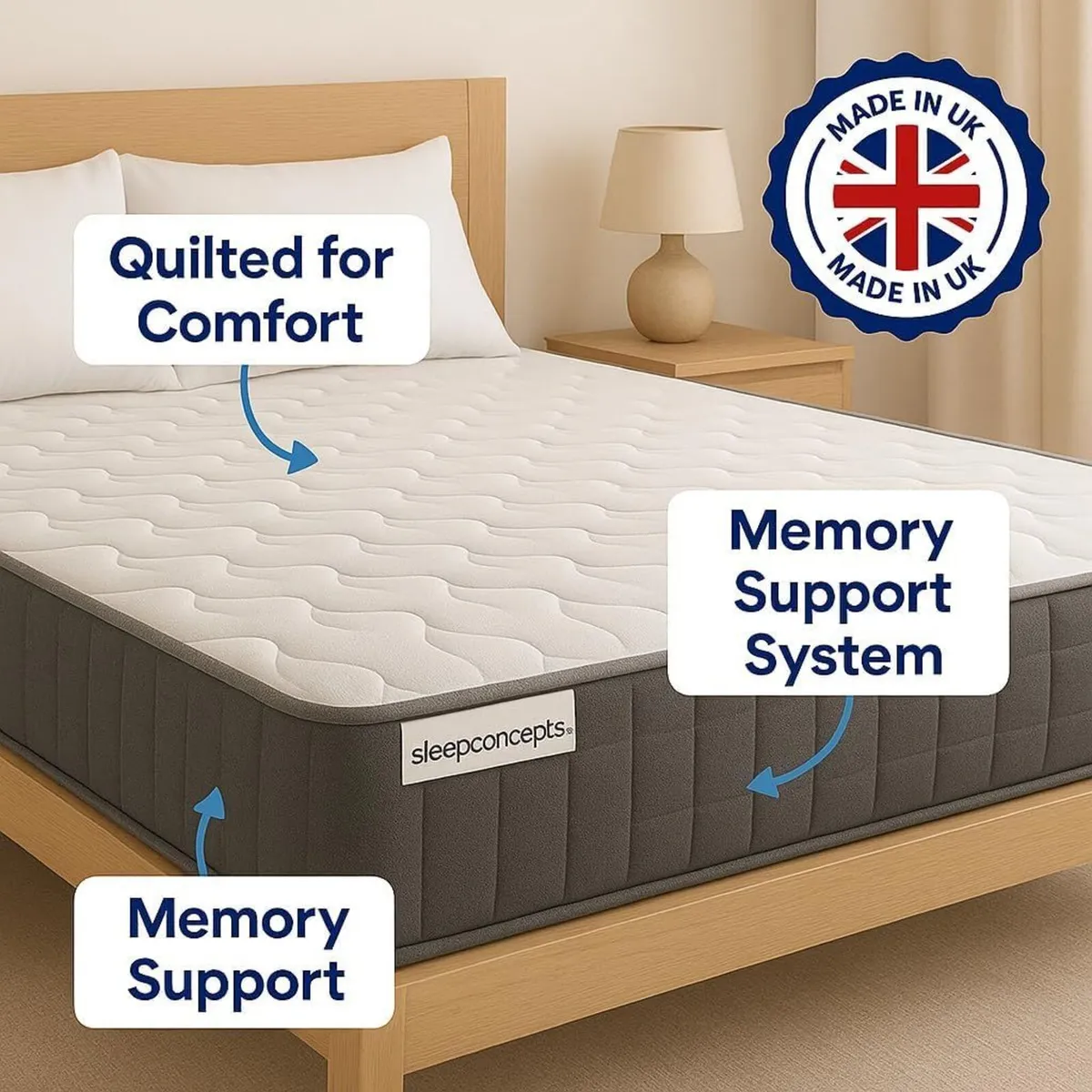 Memory Foam Mattress 7 Hybrid Spring 91 cm - Image 4