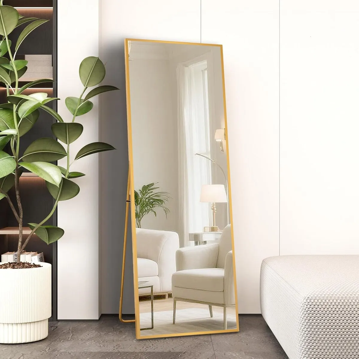 Full Length Mirror 140x40cm Free Standing Hanging - Image 1