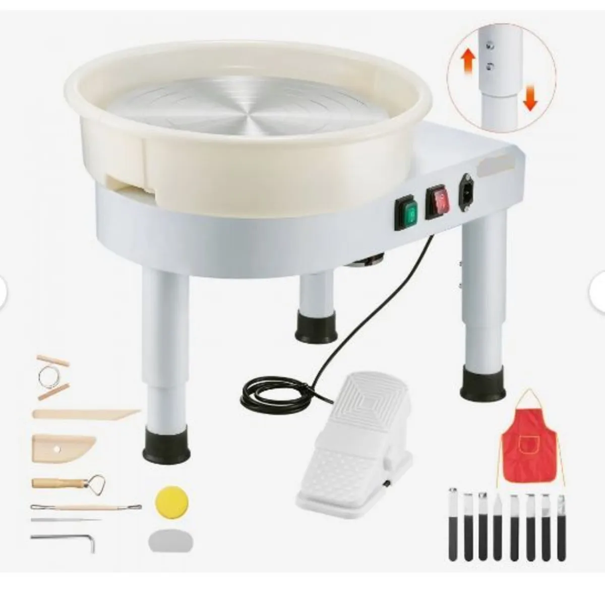 Pottery Wheel, 35 cm Ceramic Wheel Forming Machine - Image 1