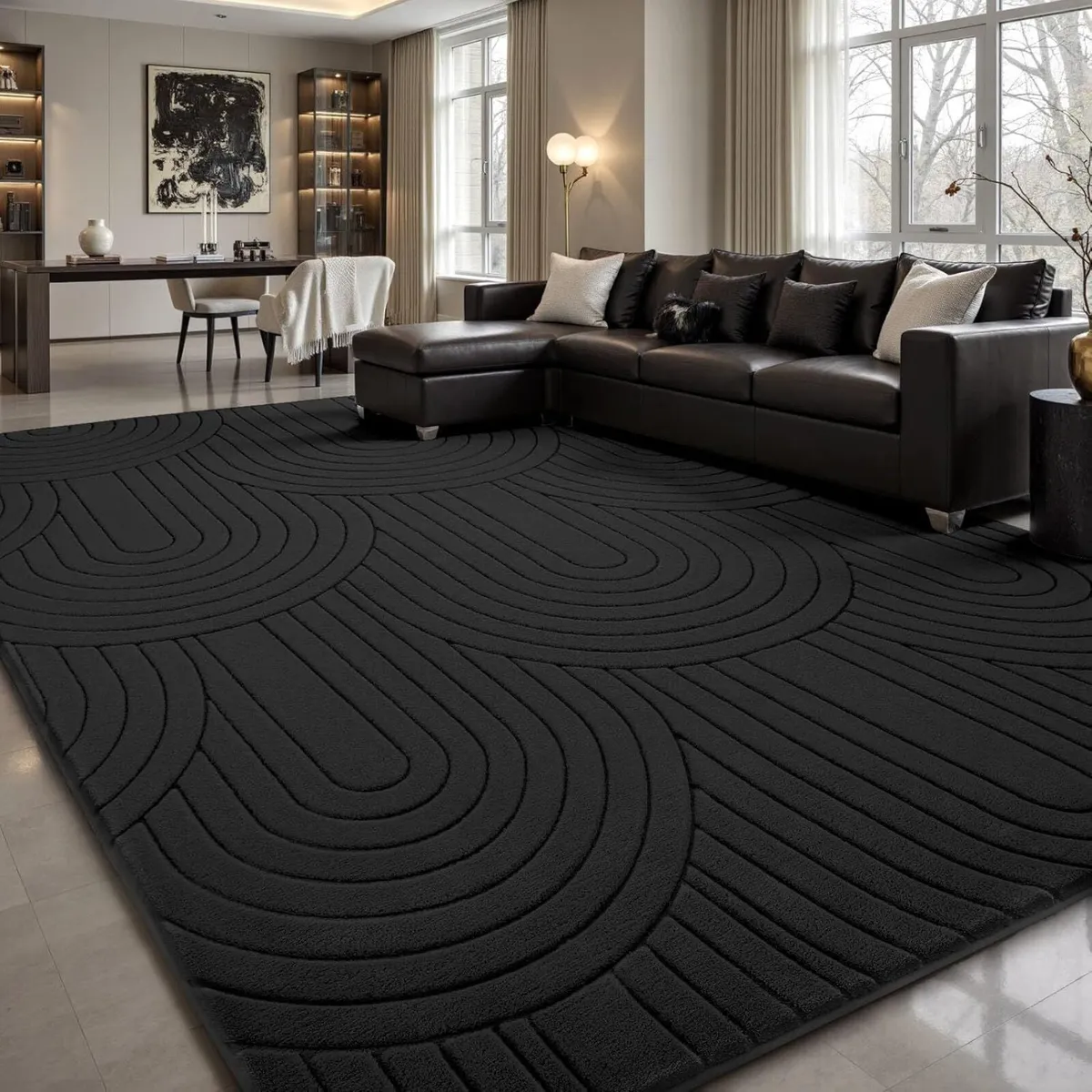 Rugs Living Room 200x300cm 3D Semicircular - Image 1