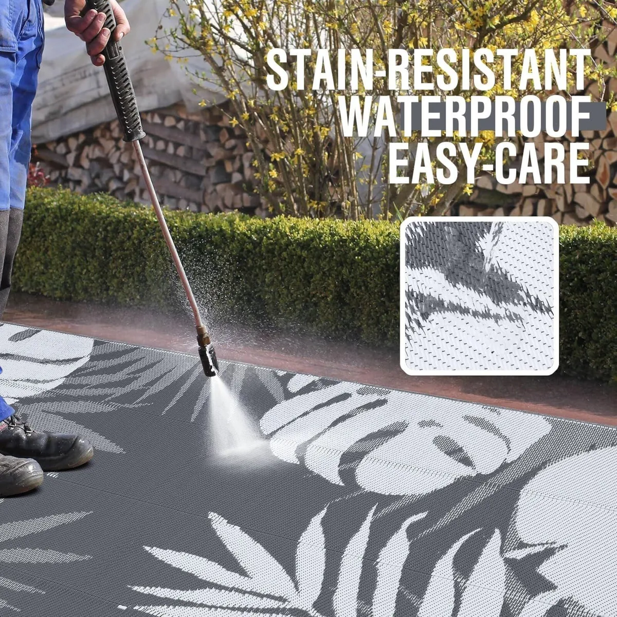 Waterproof Outdoor Rug Anti-slip Reversible - Image 2