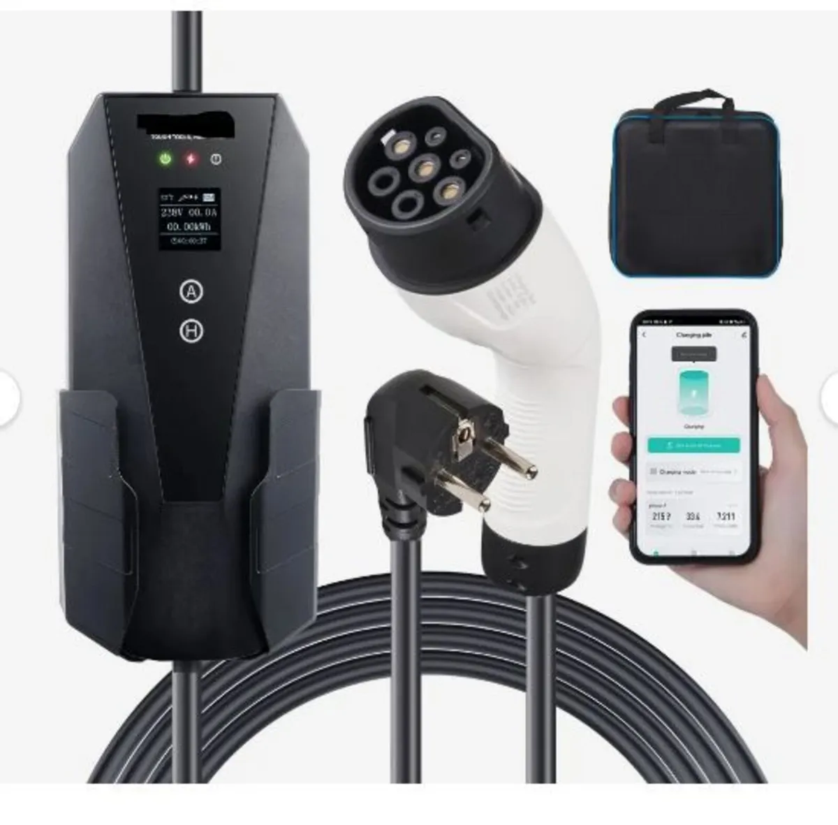 Portable EV Charger Type 2, 16A 3.7 kW - Image 1