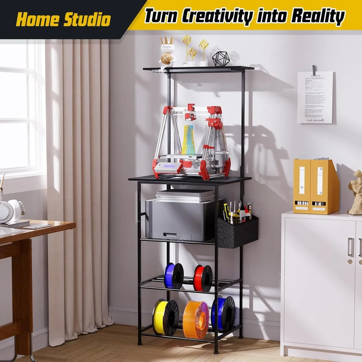 3D Printer Stand with Filament Storage - 5 Tier - Image 2