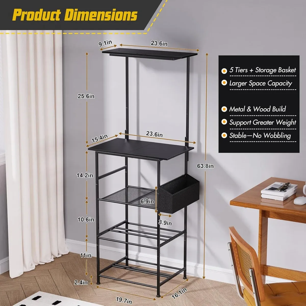 3D Printer Stand with Filament Storage - 5 Tier - Image 3