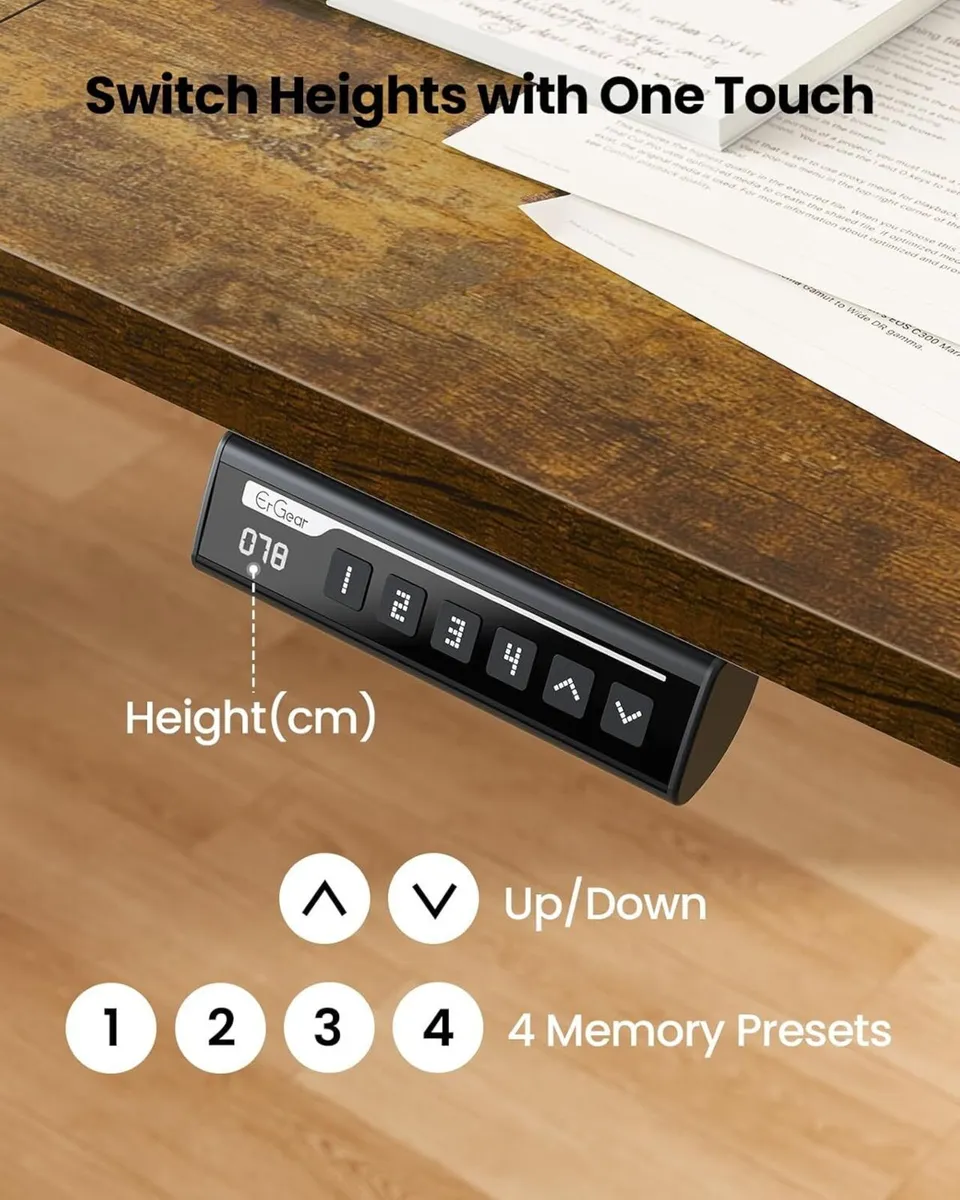 Sit Stand Electric Desk - Image 3