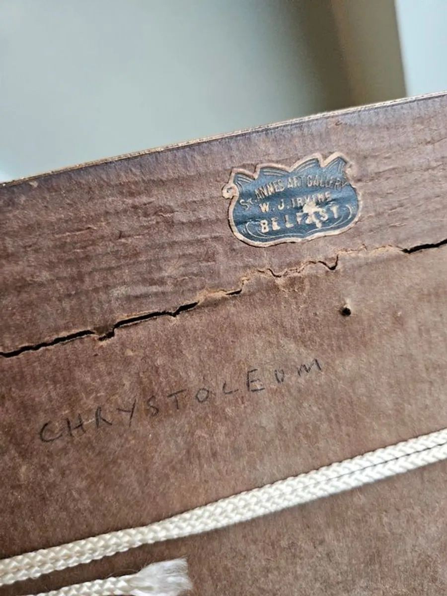 Chrystoleum Vintage framed print The Harpsichord Lesson - Image 2