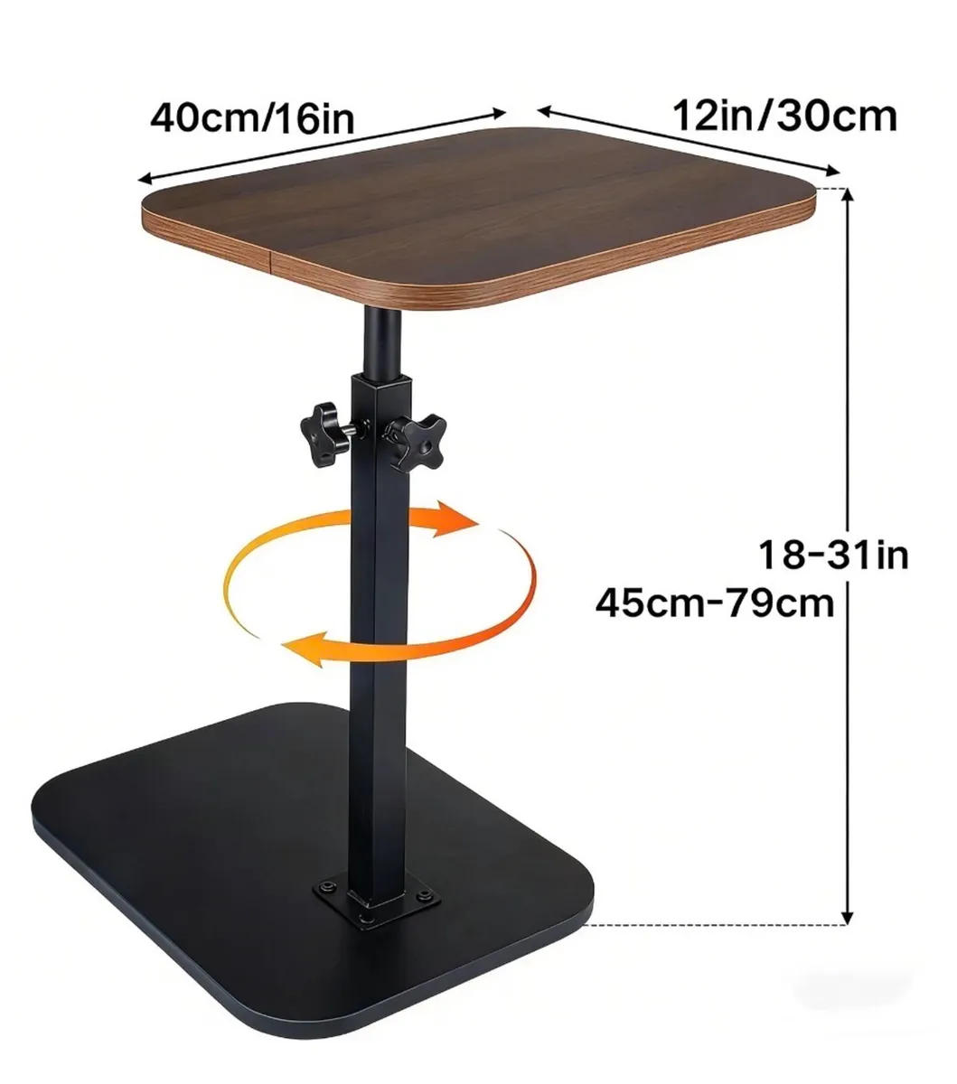 NEW Adjustable C Shaped Side End Coffee Table - Image 3