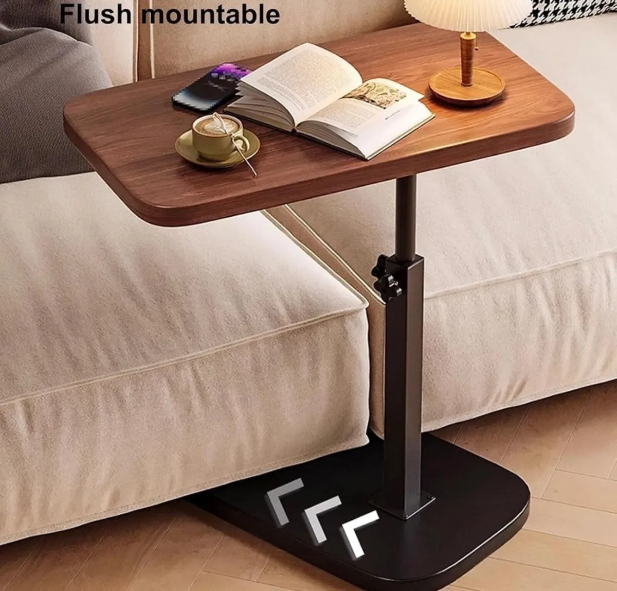 NEW Adjustable C Shaped Side End Coffee Table - Image 4