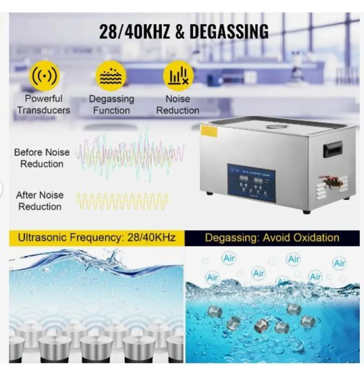 30L Ultrasonic Cleaner Dual Frequency - Image 3