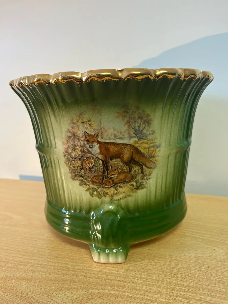 Vintage ceramic indoor planter - Image 1