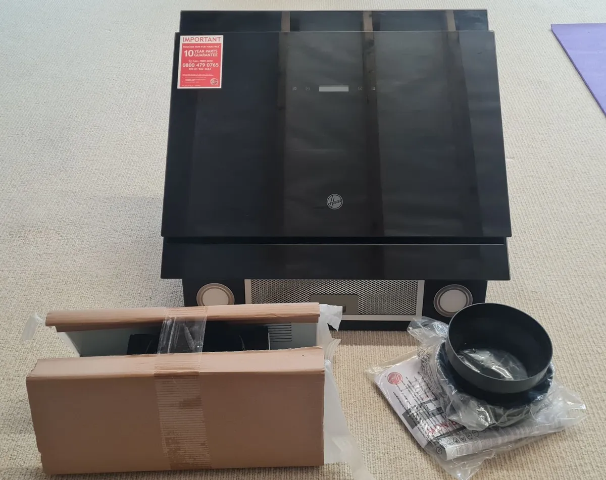 HOOVER Chimney Cooker Hood (extractor fan) Black - Image 1