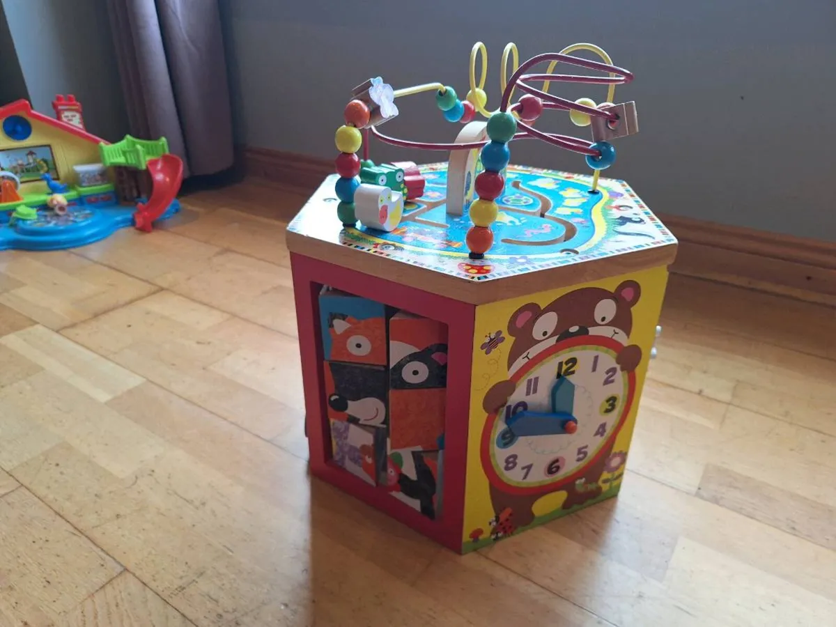 Wooden toddler activity table - Image 1