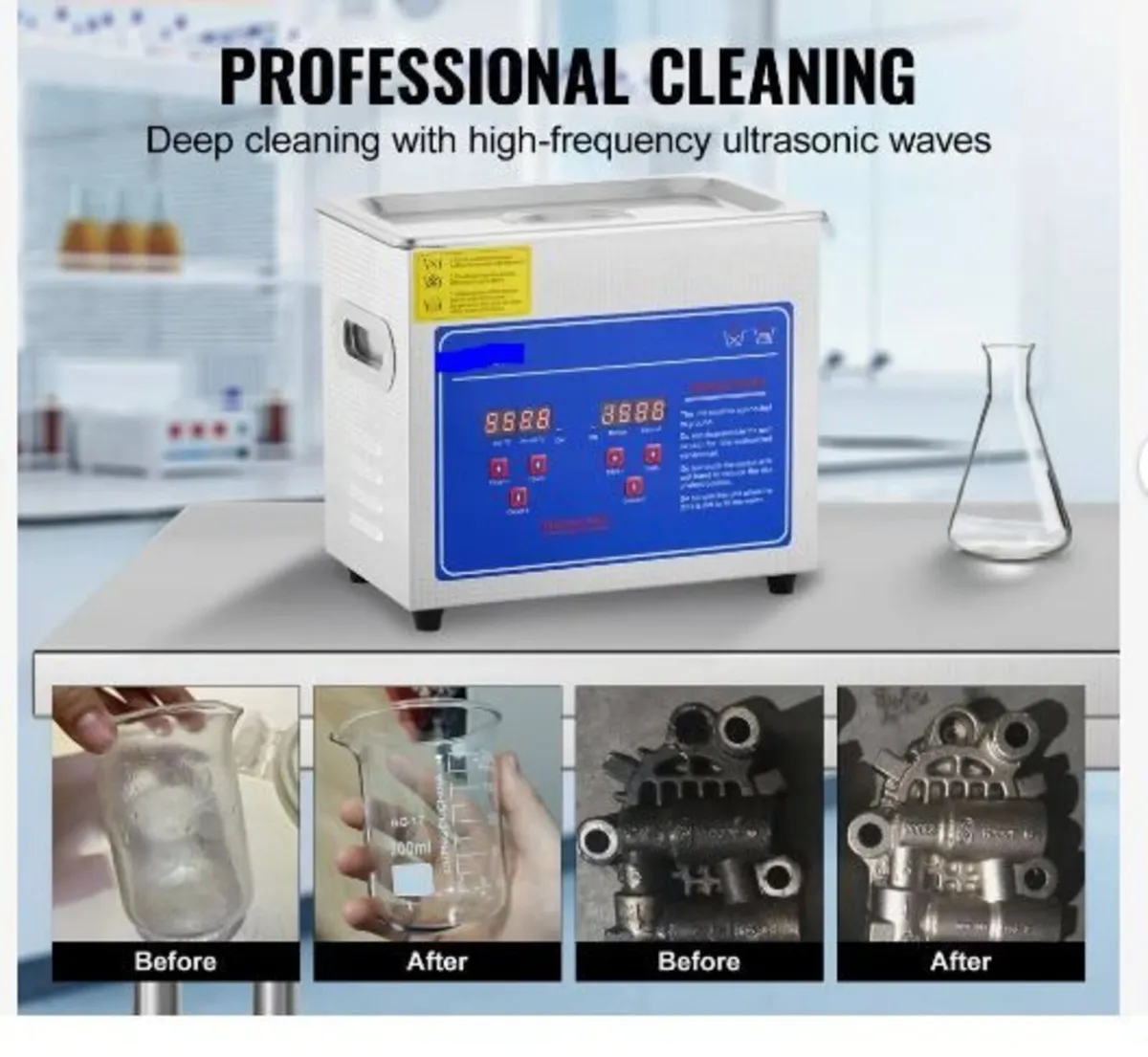 Professional Ultrasonic Cleaner, 2.85 L - Image 3