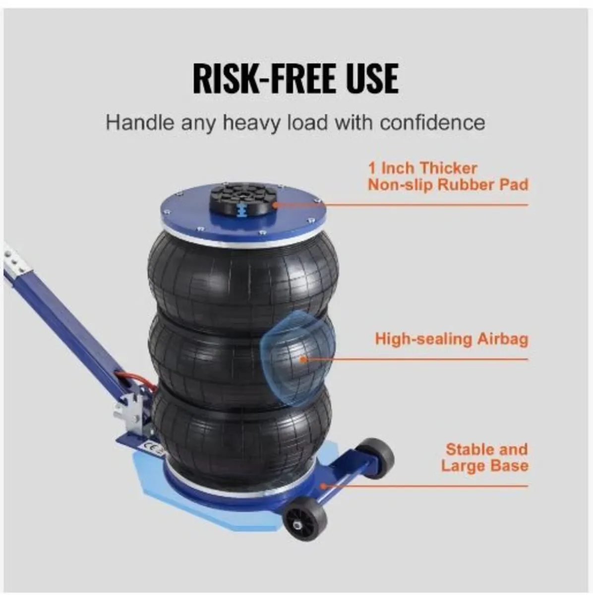 Air Jack, 5 Ton/11000 lbs Triple Bag Air Jack - Image 1