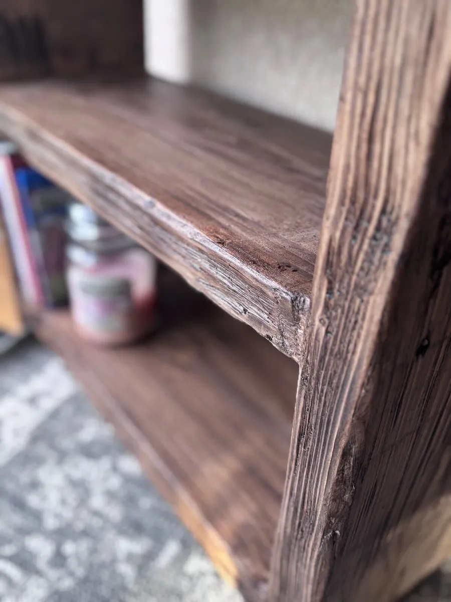 New Barnwood Style Chunky Sofa Side/End Table - Image 3