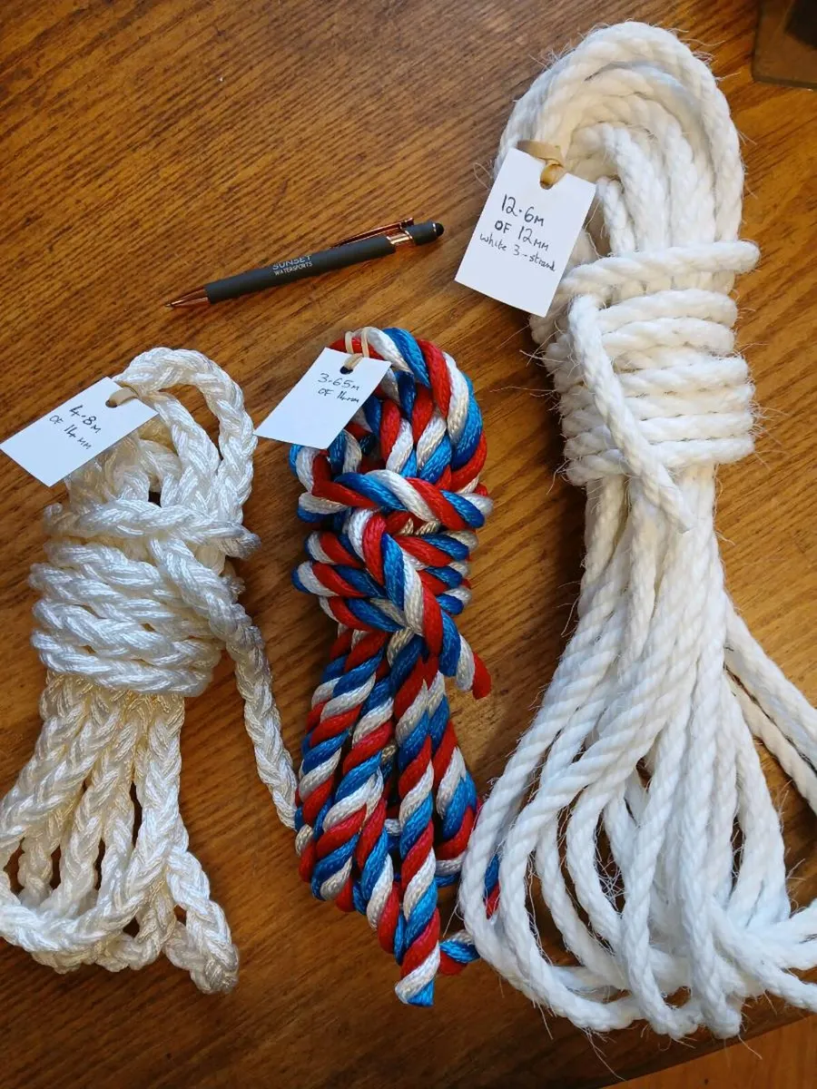 Job lot new 12mm + 14mm ropes, all new + unused - Image 1