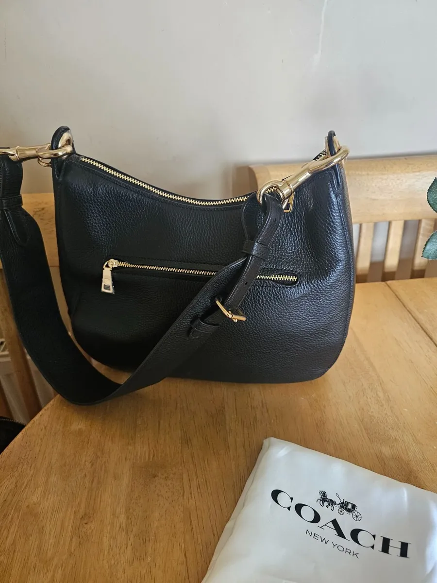 Coach Black Leather Hand/Shoulder Bag / NEW - Image 2