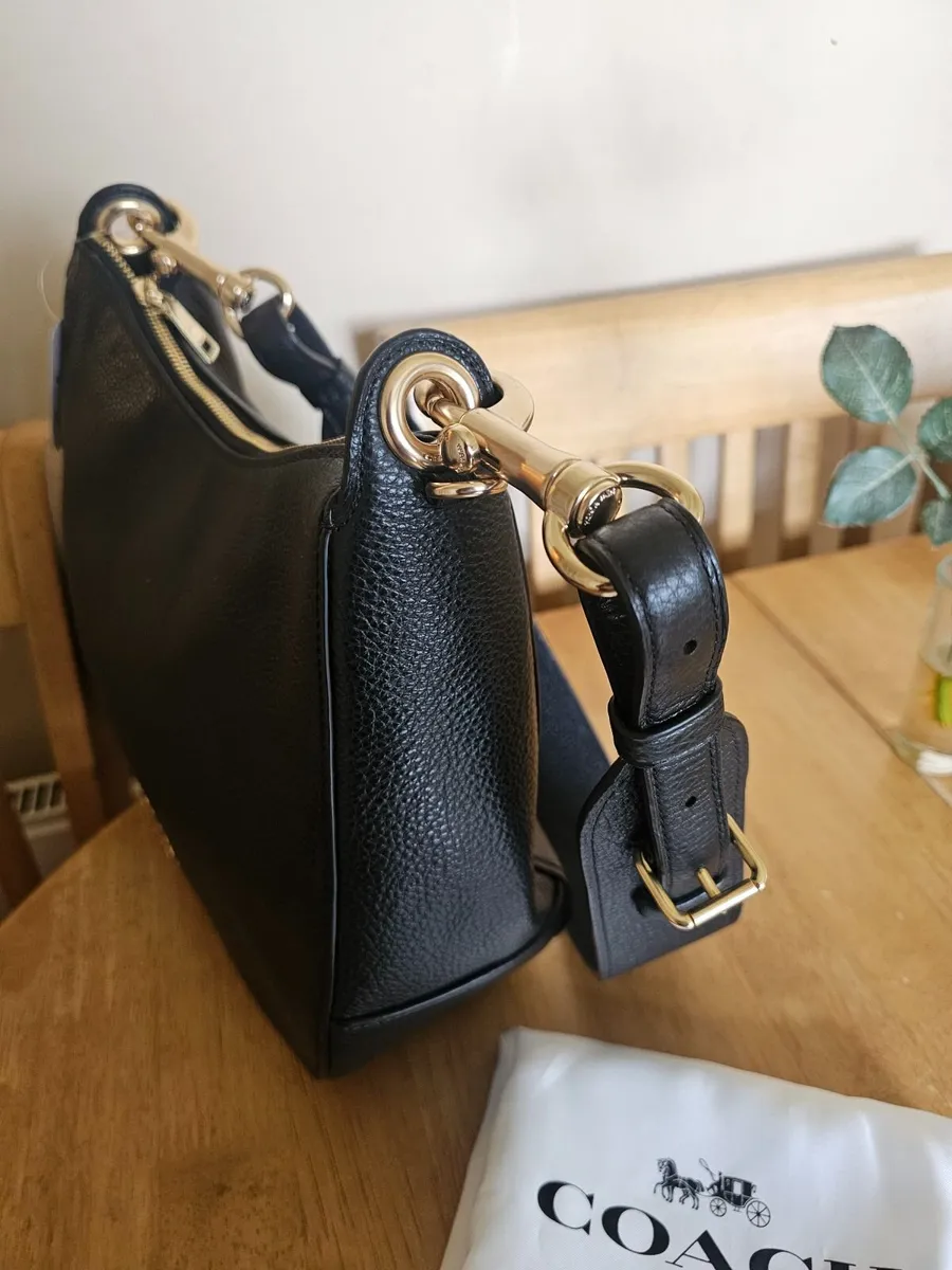 Coach Black Leather Hand/Shoulder Bag / NEW - Image 3