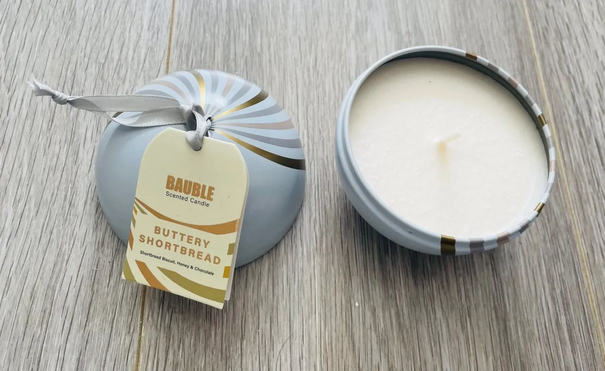 BRAND NEW Bauble Scented Candle - Buttery Shortbre - Image 2