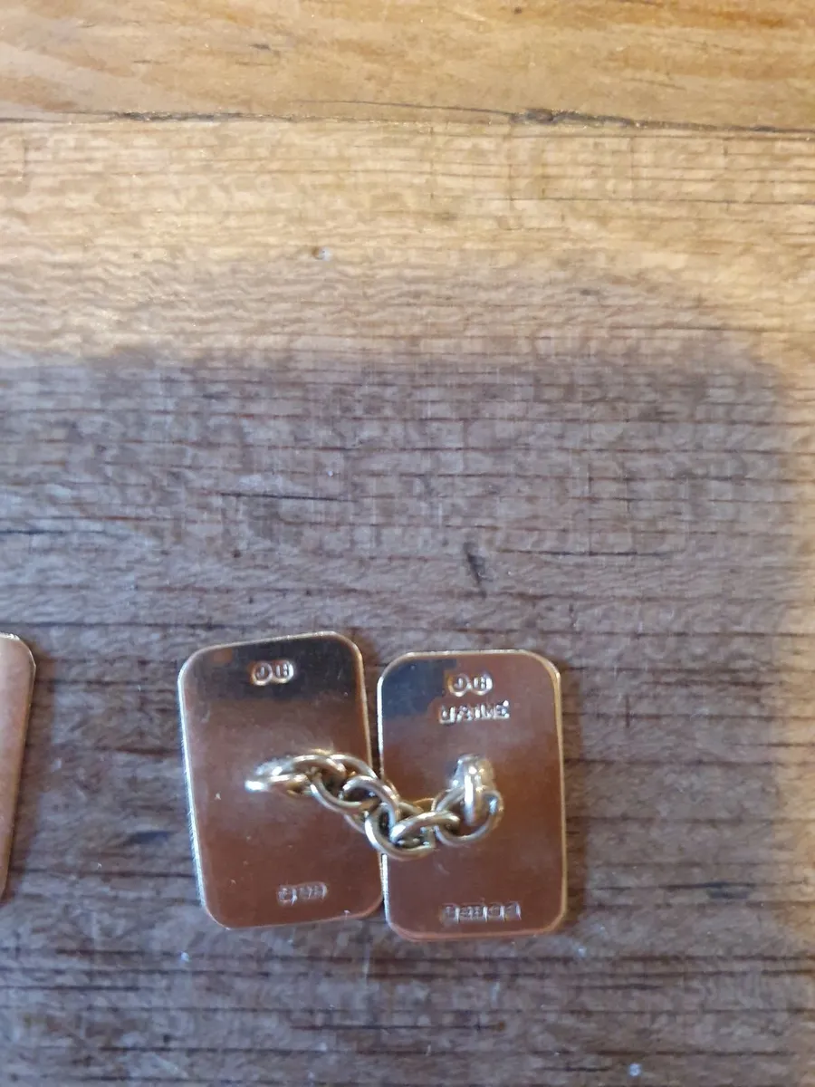 Gold cufflinks - Image 4