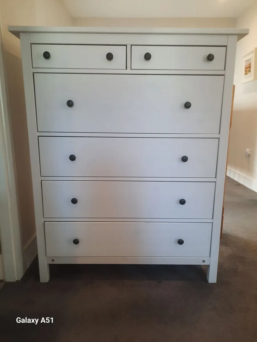 White Ikea Hemnes Chest of 6 Drawers - Image 1
