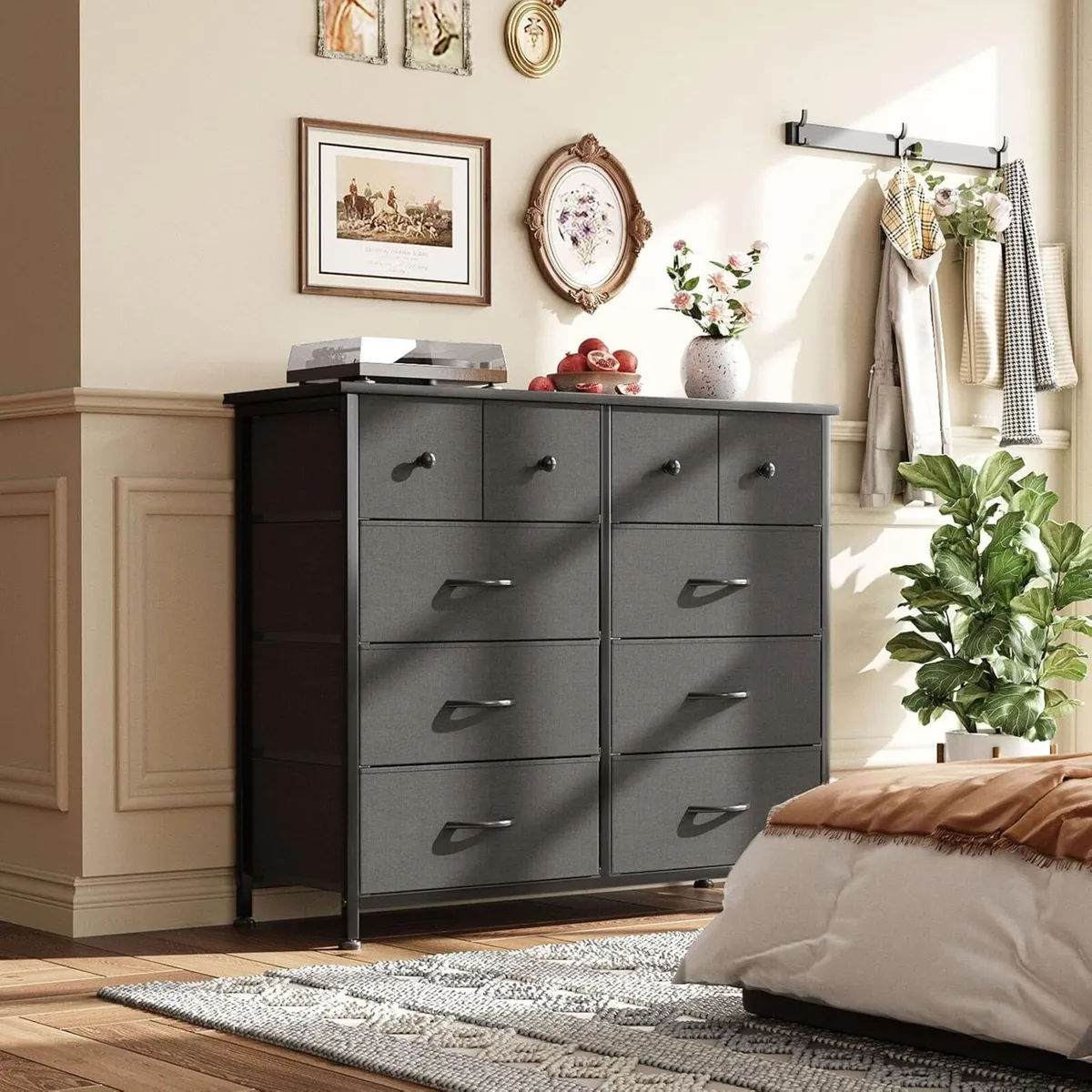 Chest of Drawers Fabric Dresser for Bedroom with - Image 2