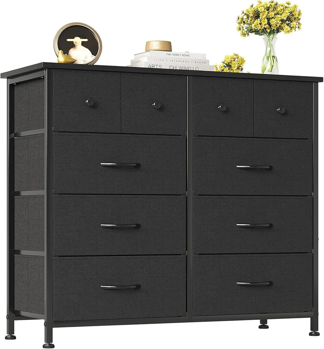 Chest of Drawers Fabric Dresser for Bedroom with - Image 1