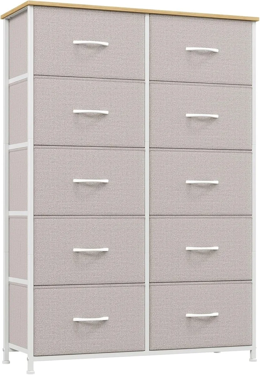 Tall Chest of Drawers for Bedroom with 10 Wide - Image 1
