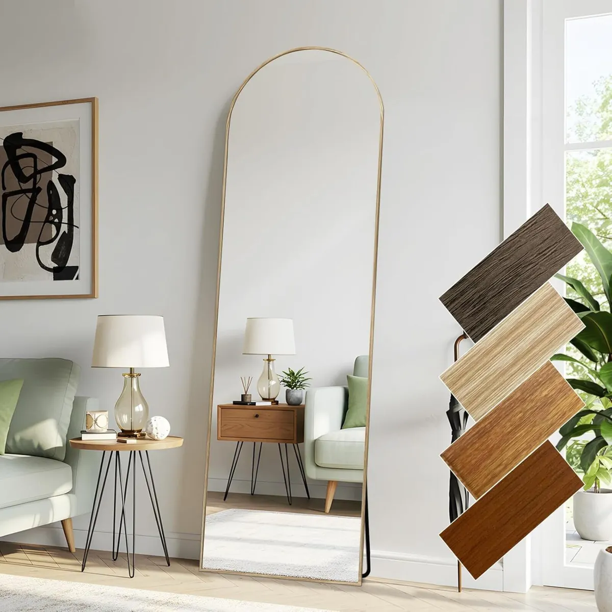 44x146 CM Full Length Mirrors Aluminium Frame in - Image 1