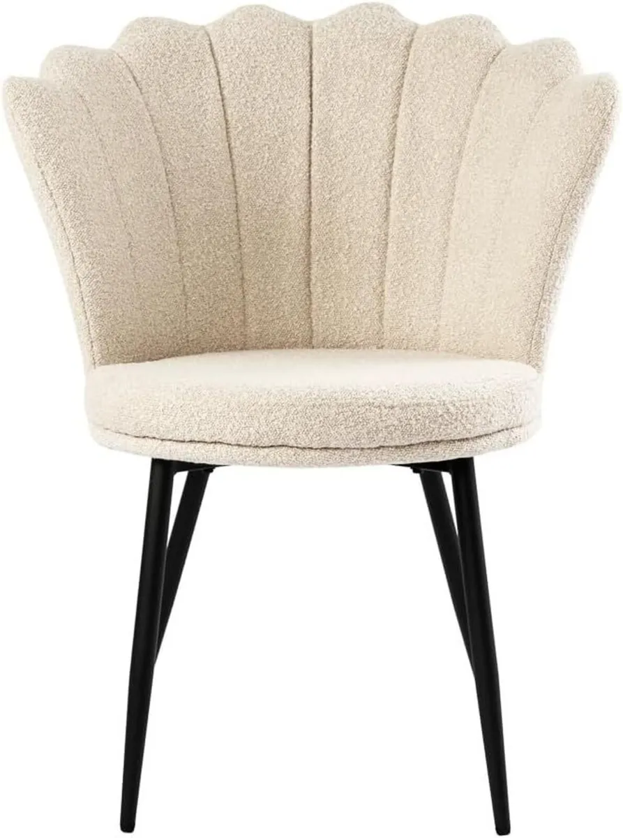 Genesis Mini Flora Boucle Accent Chair with Petal - Image 3