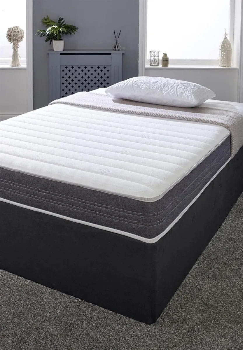 Grey Sirocco Hybrid Double Mattress (135 x 190cm) - Image 2