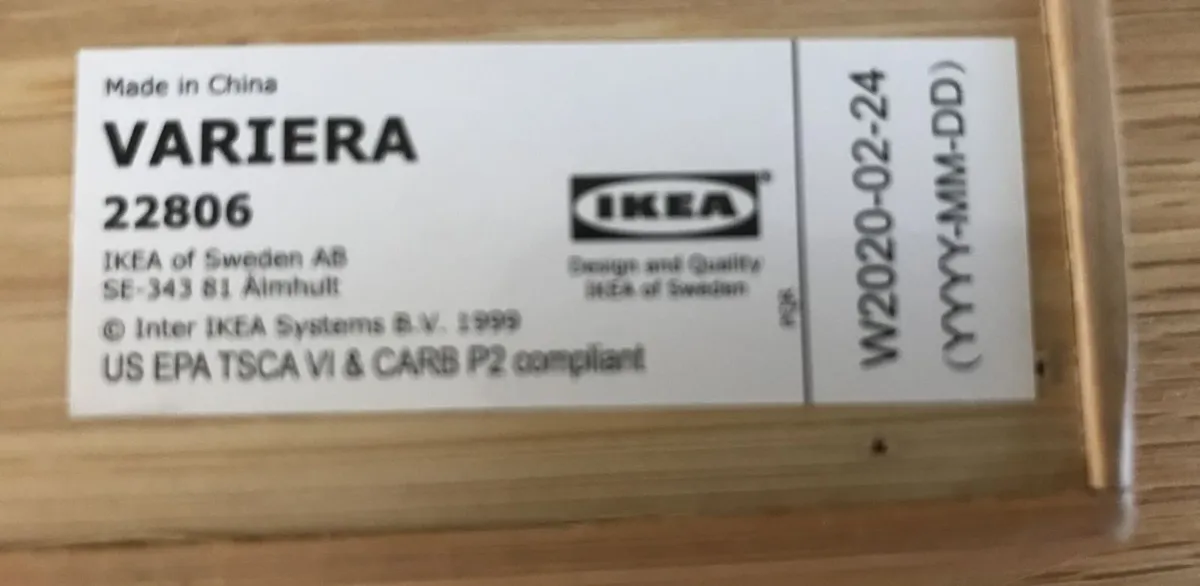 6 Compartment Wood Cutlery Tray (49.5x31.5cm)- NEW - Image 2