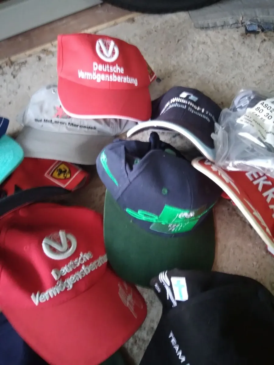 Back pack and F1 Hats all New - Image 1