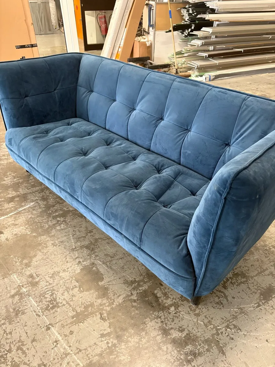 Blue Panel Sofa - Image 2