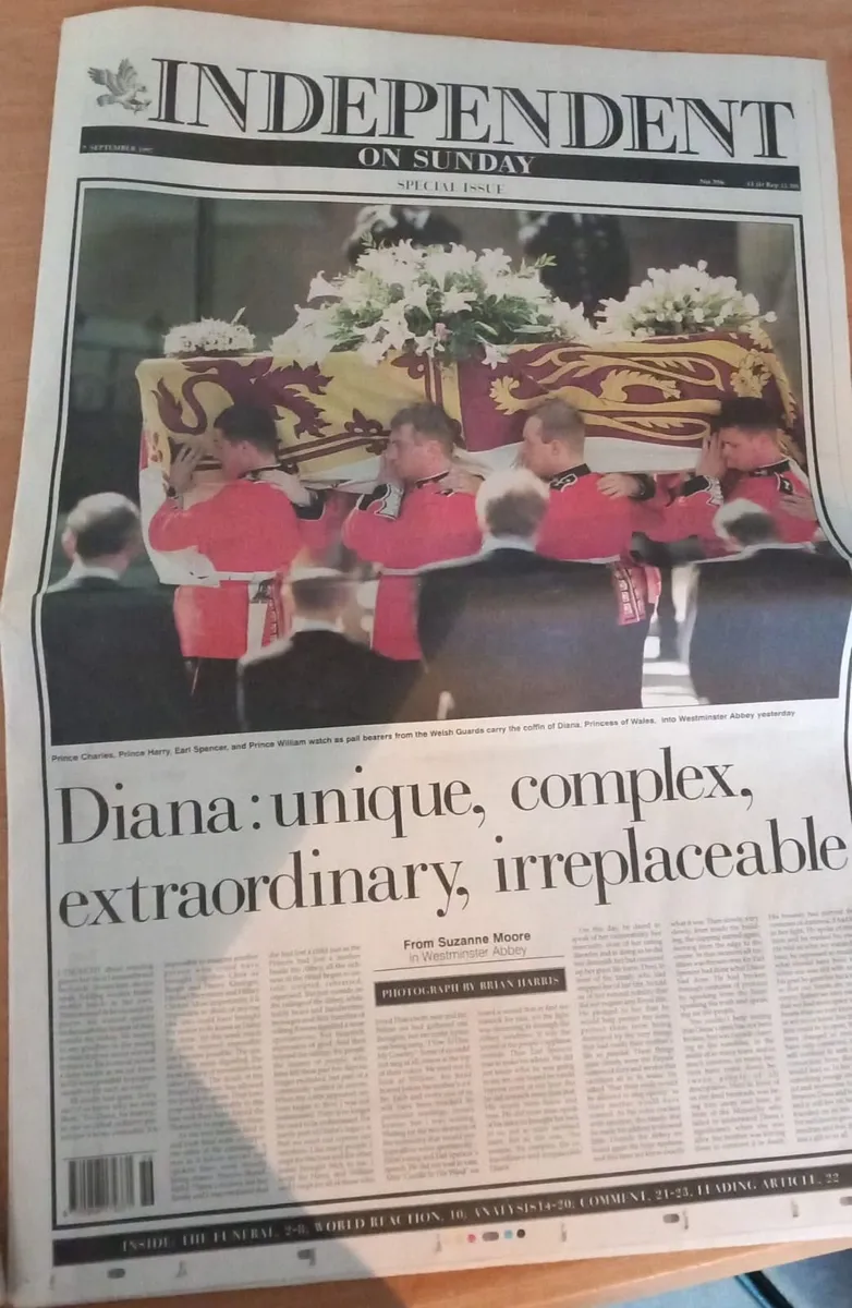 Princess Diana Newspaper Collection - Image 3