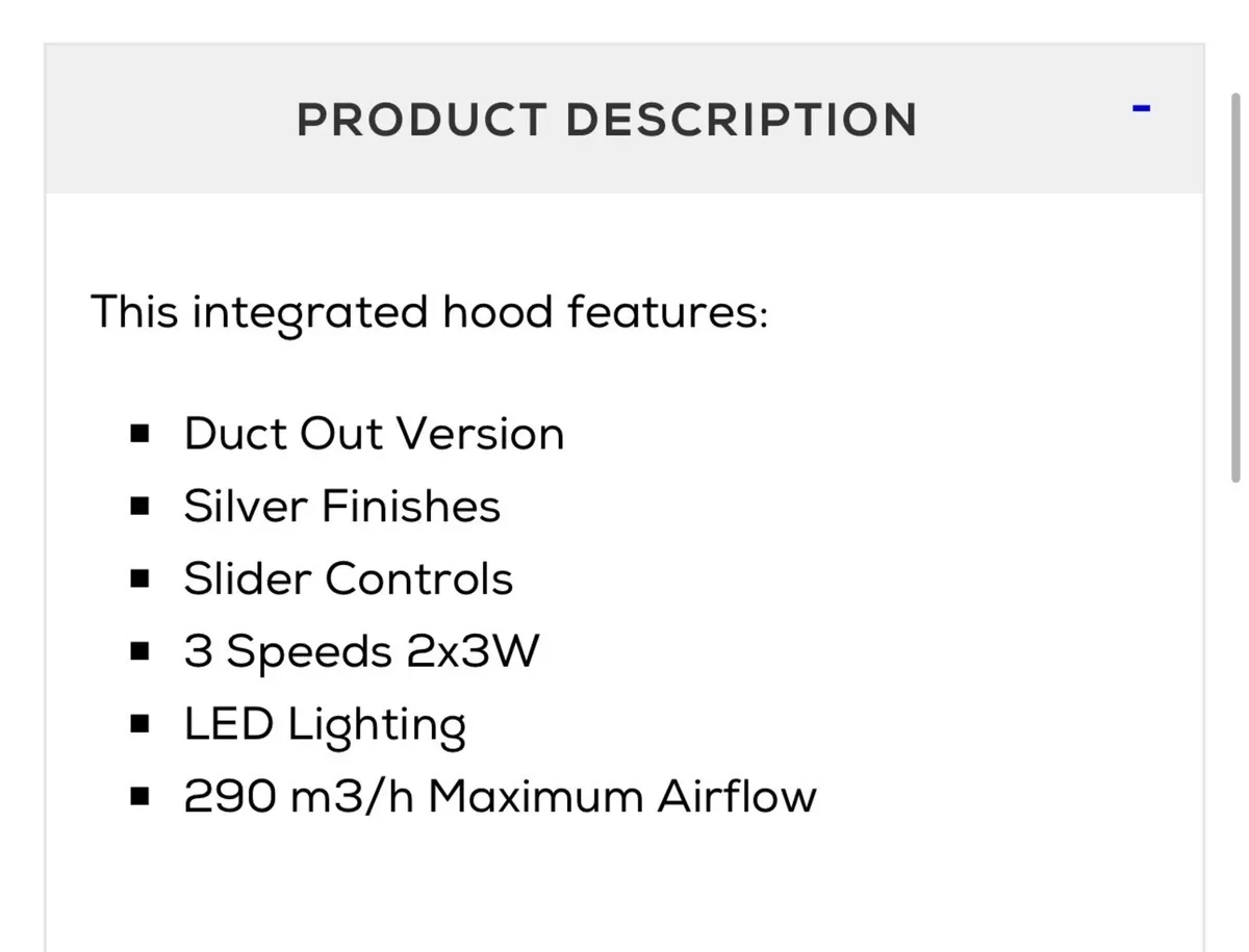 60cm Integrated Hood - Image 3