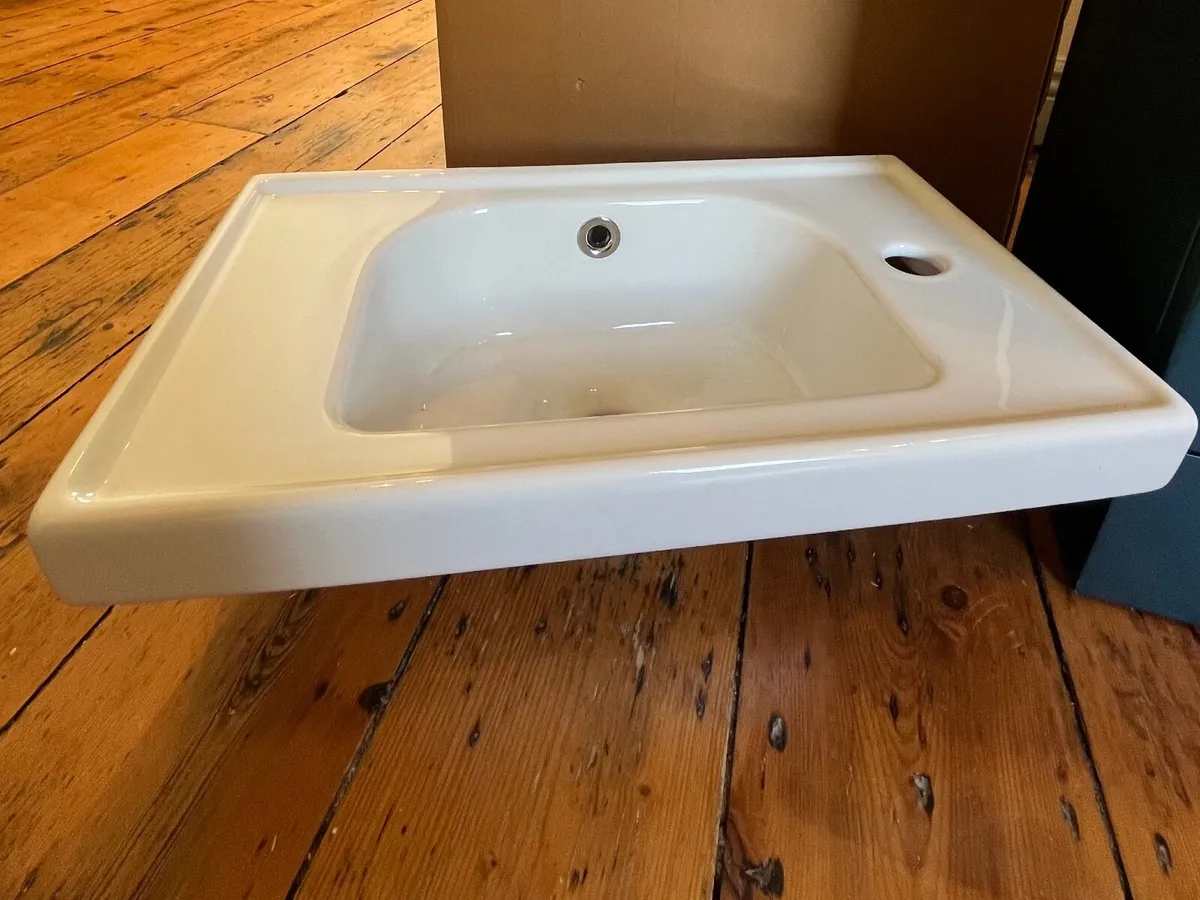 Sonas cloakroom vanity matt ocean blue - Image 2