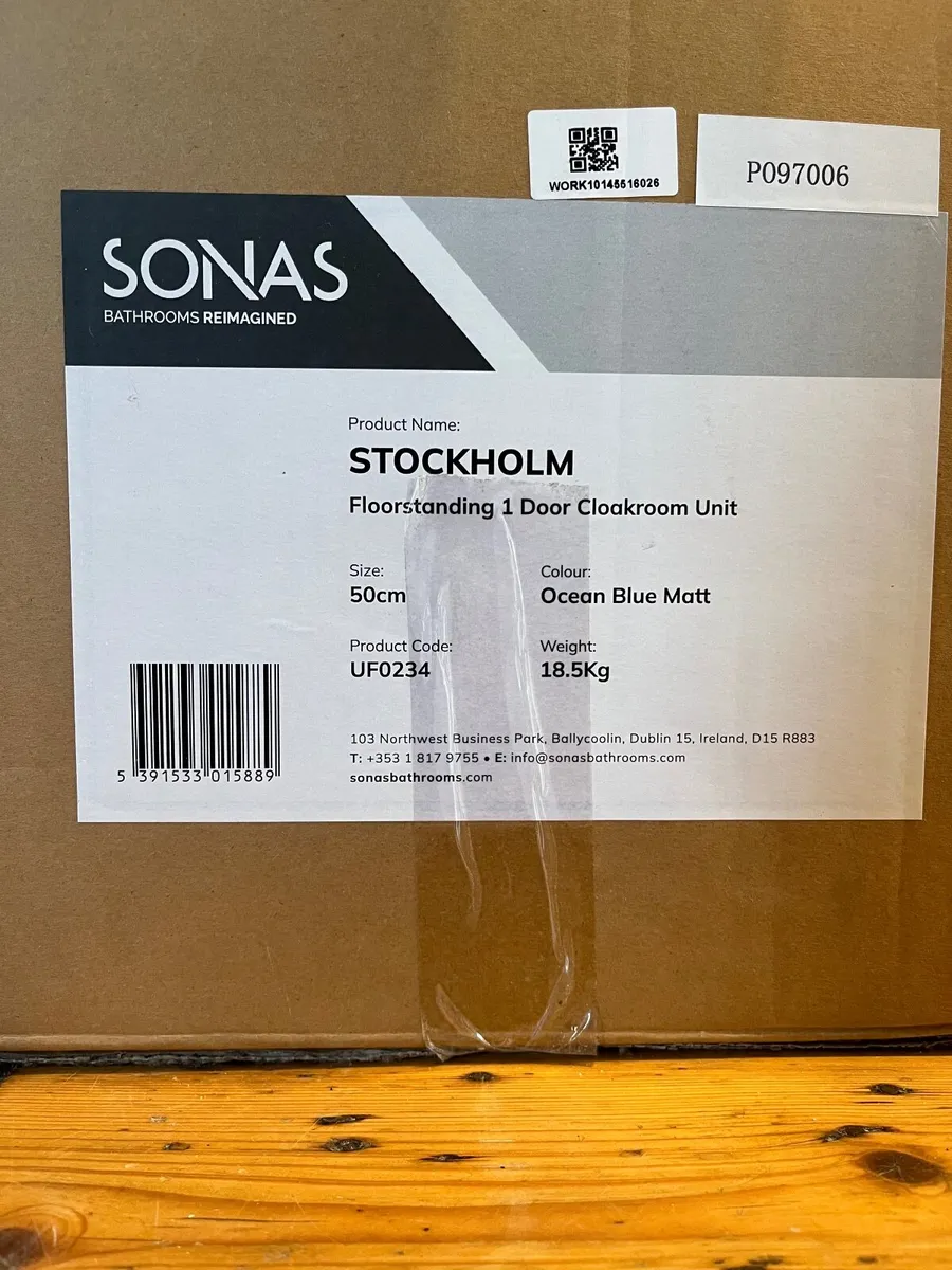 Sonas cloakroom vanity matt ocean blue - Image 4