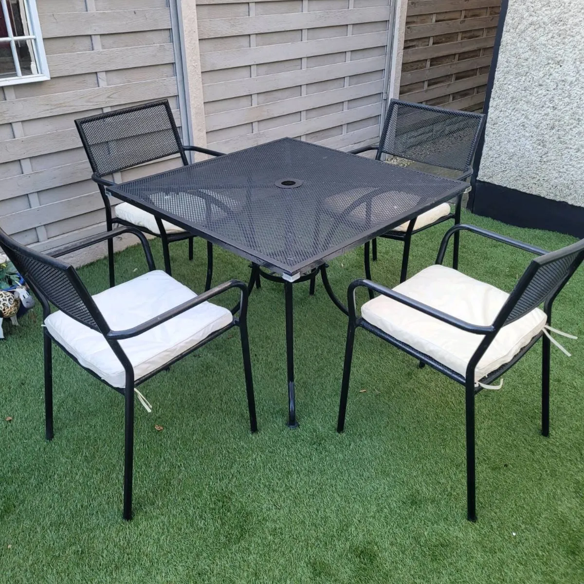 Garden table and chairs