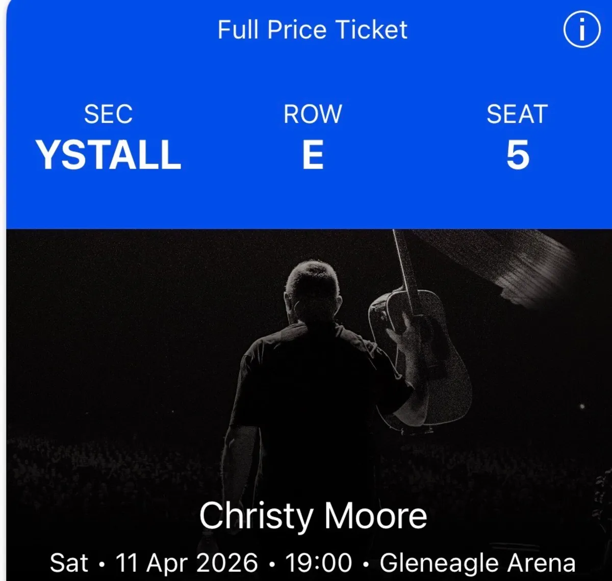 Christy Moore tickets - Image 1