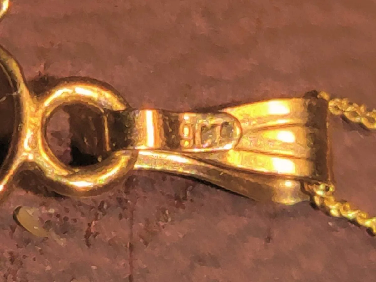 EDWARDIAN ANETHYST, 9CT THICH Gold 18"Necklace ! - Image 3