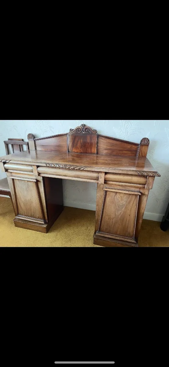 Antique Victorian Carved Sideboard - Image 1